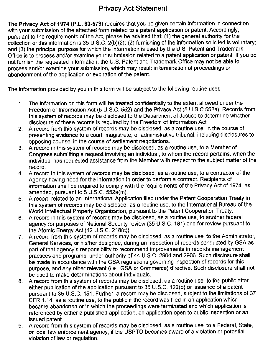 page 2 pto/sb/64a petition for revival of an application for patent abandoned for failure to  notify the office of a foreign or international filing (37 cfr 1.137(f))