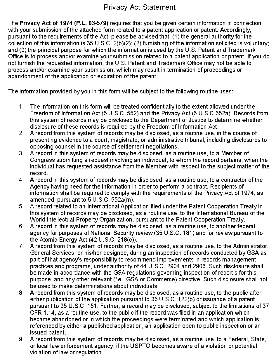 page 2 pto/sb/64a petition for revival of an application for patent abandoned for failure to  notify the office of a foreign or international filing (37 cfr 1.137(f))