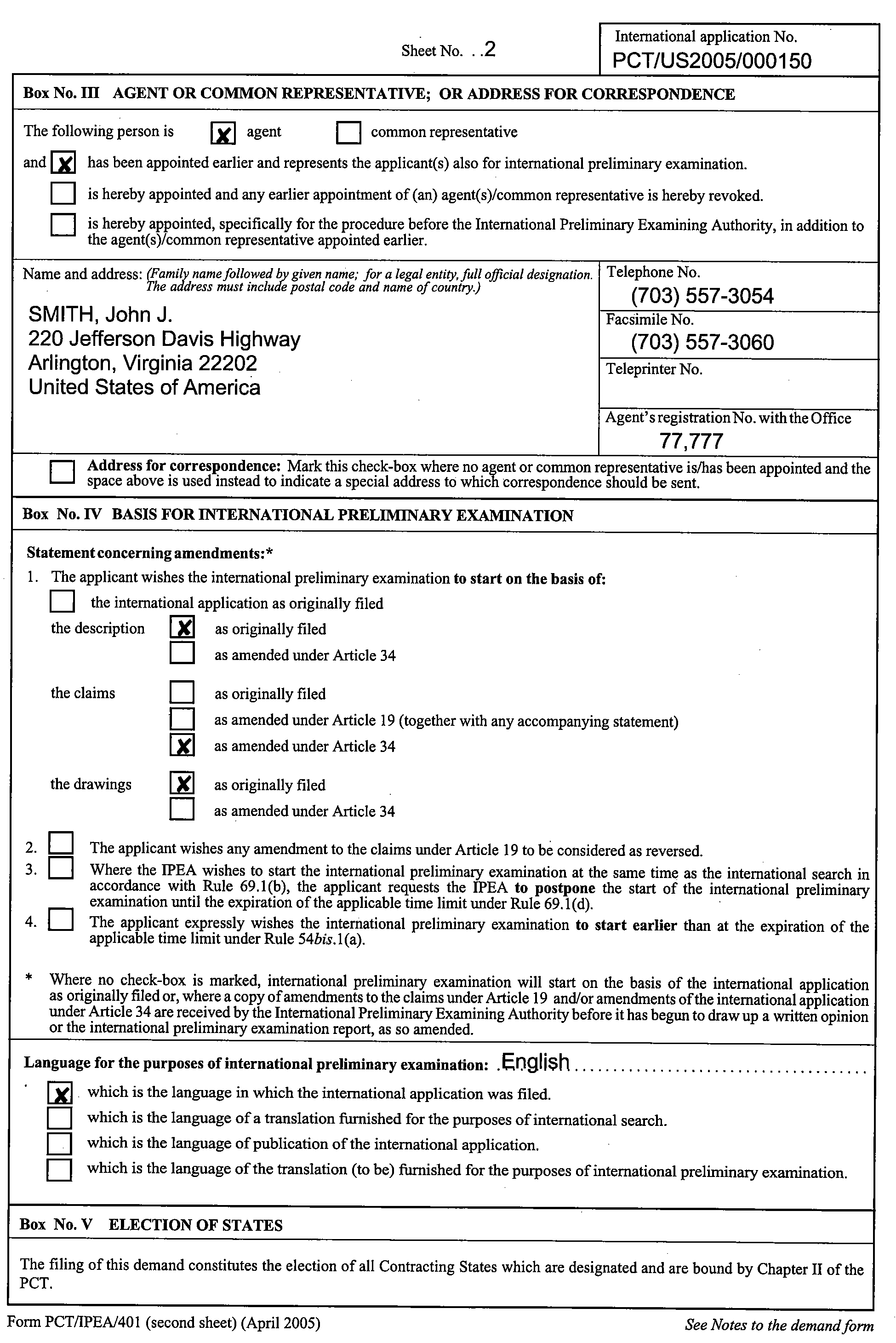 form pct/ipea/401(second sheet)