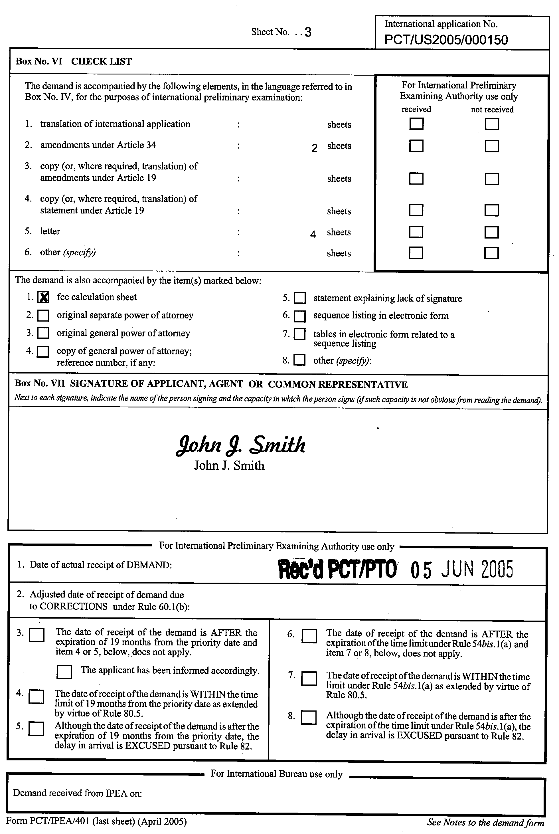 form pct/ipea/401(last sheet)